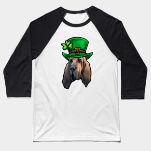 St Patricks Day Bloodhound Baseball T-Shirt